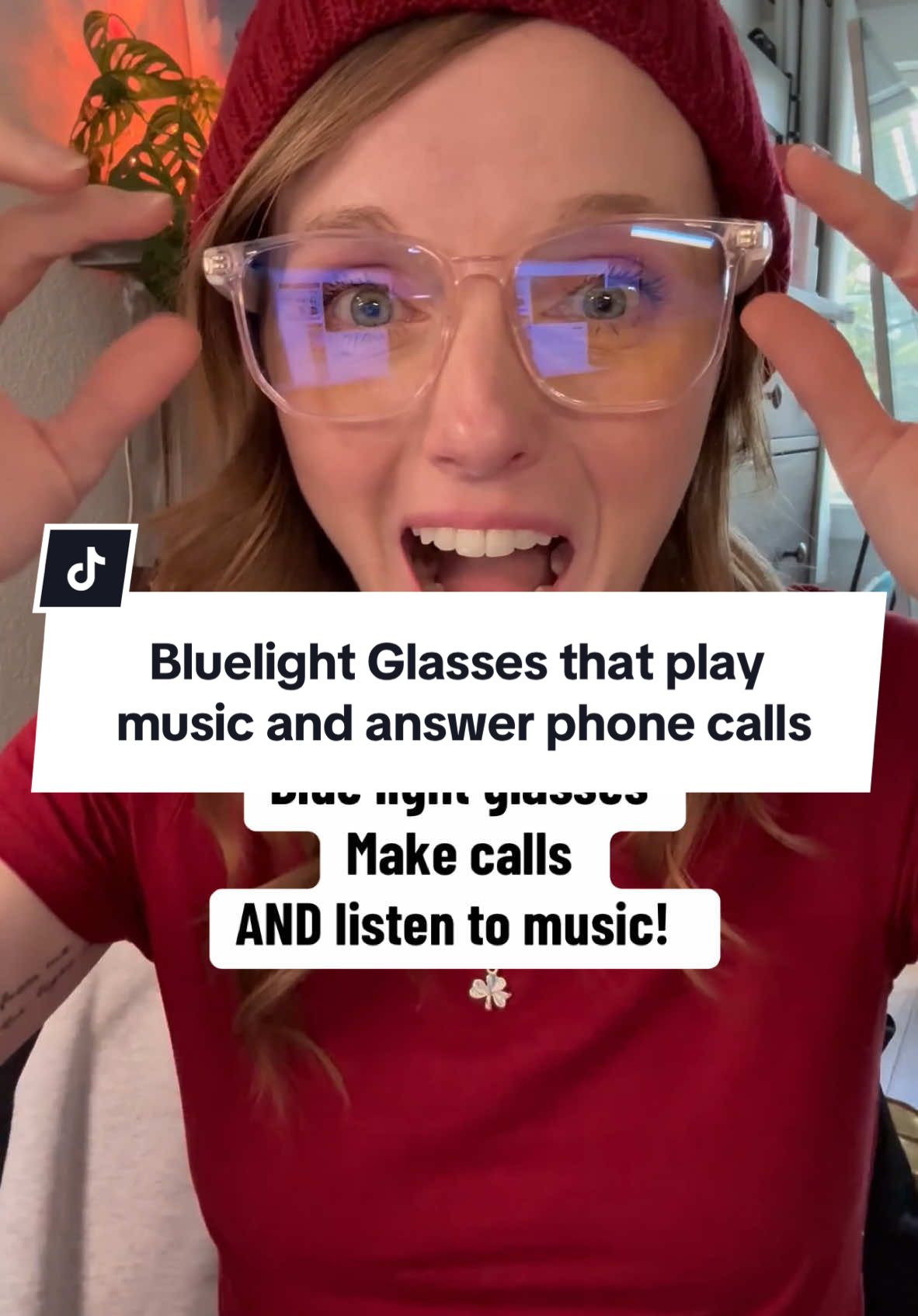 Bluelight glasses that answer and make calls as well as play music is definitely the future. I am down for this and they are really fun. I love that they have the blue light feature so I can wear these at my desk and have music playing while I’m doing work. These blue light glasses are definitely fun and would make a really good Christmas gift. #BlueLightGlasses #GlassesThatPlayMusic#Glasses #PhoneCallGlasses  #glassestrend #glassesareamazing #bluetoothglasses #treasurefinds #christmasgifts #giftsforher #giftsforhim 