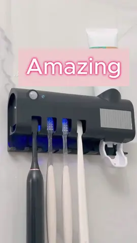 UV Toothbrush Sterilizer Box, Drill-Free Wall Mount Toothbrush Holder with Automatic Toothpaste Pump, PIR Smart Motion Sensor, Photocatalytic Sterilizer for Home Bathroom family#trendingtiktok 🎉 Price after applying discount code 72% 👉 Product link: https://temu.to/k/uecgui0feov #trendingtiktok