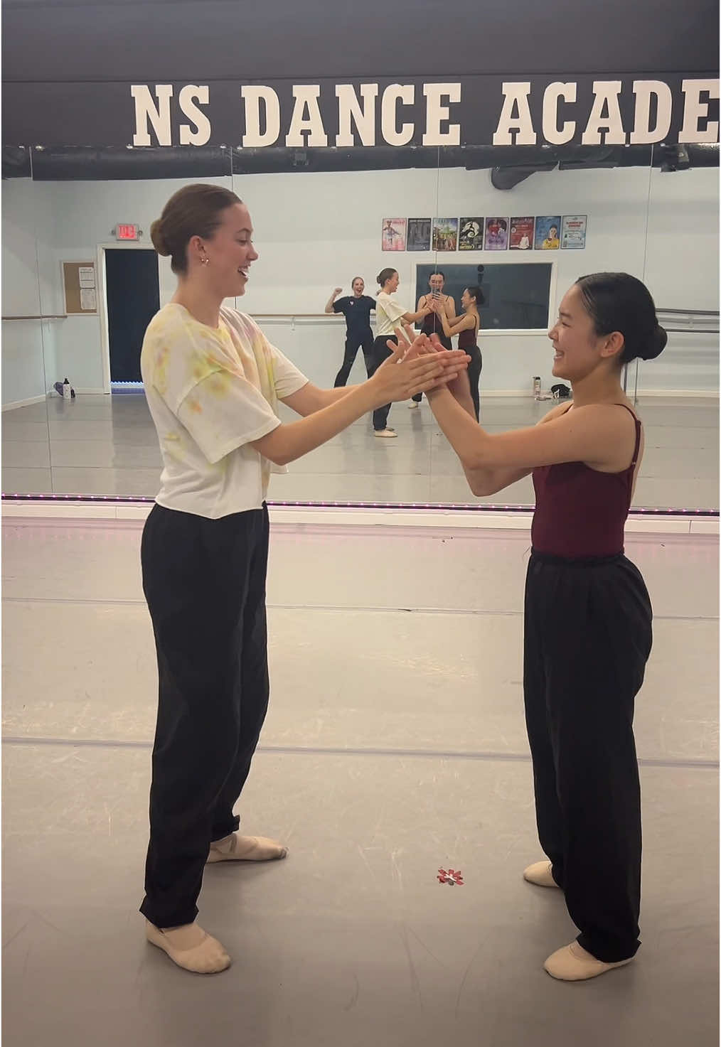 We love this duo! These ladies showed us their handshake in honor of bring a friend to class week. We promote an inclusive environment to the community, so we give our students the chance to teach their friends a little bit of our routine here at NSDA. We’ll be on the lookout for most creative handshake this week!