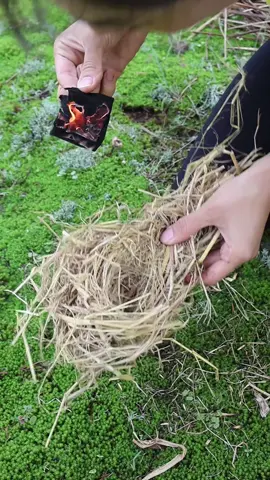 Make Your Reusable Charcoal Fire Starter for Extreme Condition 😍✅ You can make it with any cotton fabric and it is very light and easy to fire. #camping #Outdoors #survival #lifehacks #bushcraft #narcissus