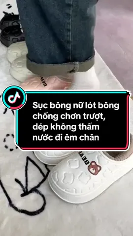 Sục bông nữ lót bông chống chơn trượt, dép không thấm nước đi êm chân thích hợp đi mùa đông #suc #giadungtienich #giadungtienloi #giadungthongminh #xuhuong 