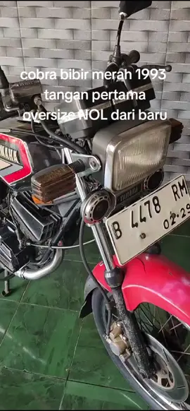 Cobra bibir merah 1993 -tangan pertama dari baru -blok y2 OS nol. no ob no shok -stnk bpkb faktur NIK komplit - pajak hidup plat panjang -1 kunci 4 lubang #rxking135cc #rxkingindonesia #rxingnusantara #rxkingcobra #videoviral #foryou #kediri24jam #nganjuk24jam 
