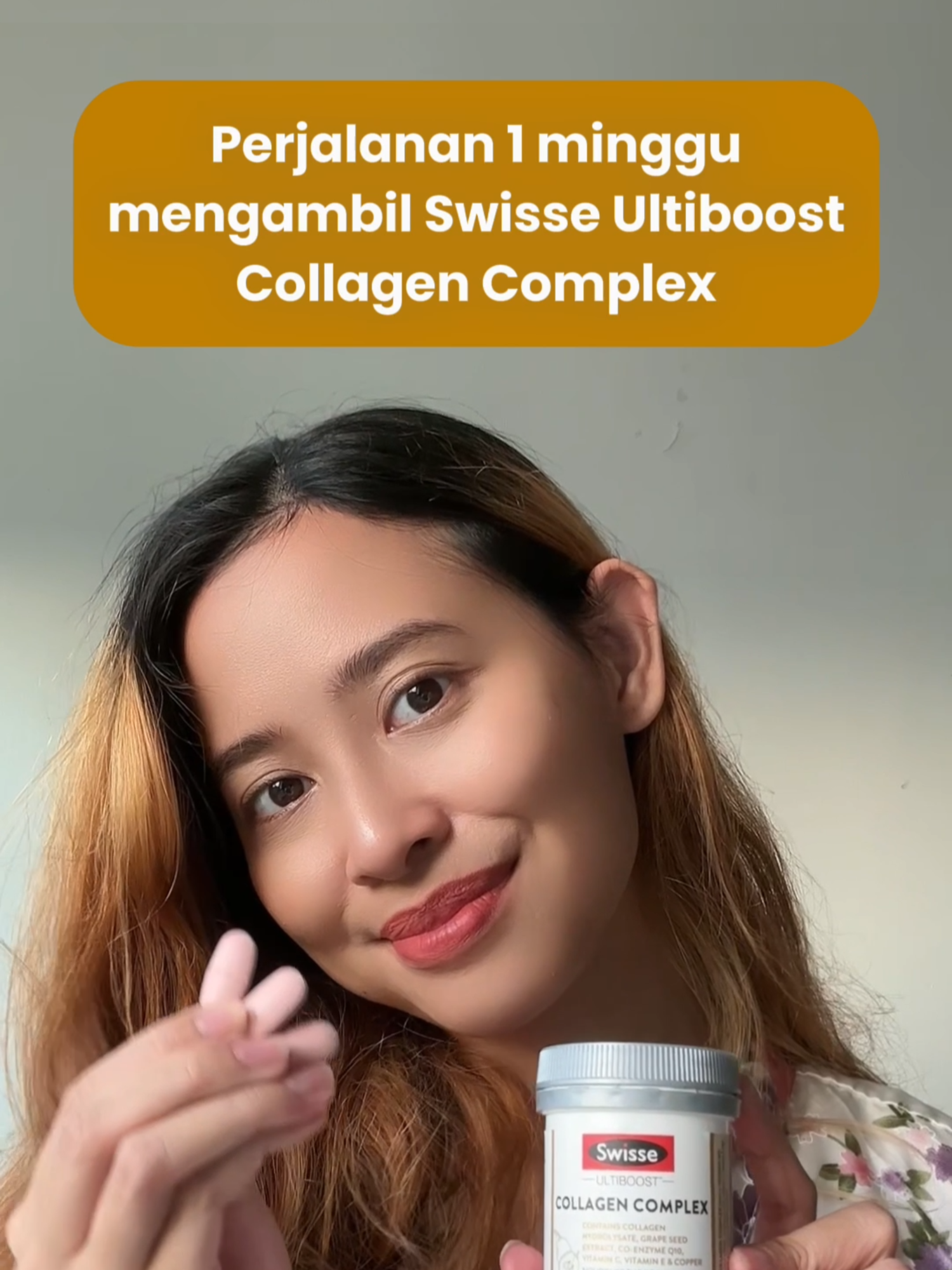 Perjalanan 1 minggu pengambilan Swisse Ultiboost Collagen Complex 😌 #SwisseMY #BeautySupplement #CollagenComplex #SwisseBeauty