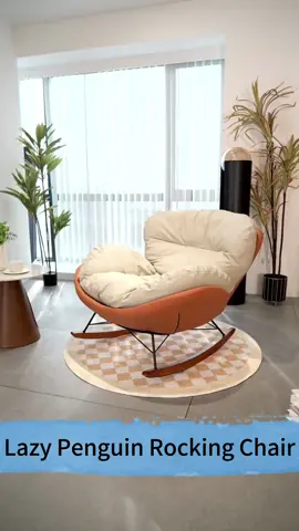 How do you want to relax today? The adorable Penguin Rocking Chair offers perfect support and lets you enjoy every moment of gentle rocking! #Comfy #LazyLife #HomeComfort #falldecor #cozyhome #cozyathome #interiordesign
