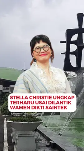 Wamen Dikti Saintek Mengaku Terharu usai dilantik! . . #stellachristie #wamendiktisaintek #kabinetmerahputih #presiden 
