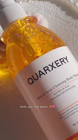 Wow✨✨ acne & mites b0dy wash Wangi sgt wehh😍😍😍 sapa ada prob acne/mites.. boleh try this product 🤍.. lep4s guna..  korang akan rasa smooth & fresh dekat kul!t🌸 @Quarxery beauty MY  #bodywash #acnebodywash #foambodywash 