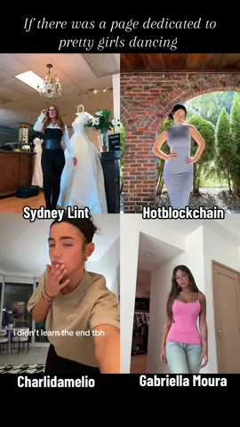 Sydney Lint , Charlidamelio , Gabriela Moura and Hotblockchain #dancetiktok #foryou #sydney #dancetrend 