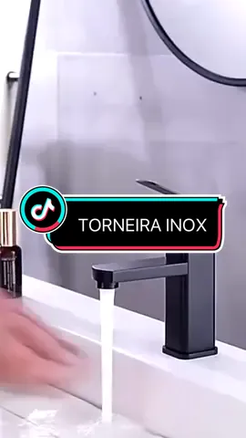 Link do Produto na Bio!! Torneira de Banheiro Luxo Inox Preta - Alta e Baixa, Quente e Fria.🛒
