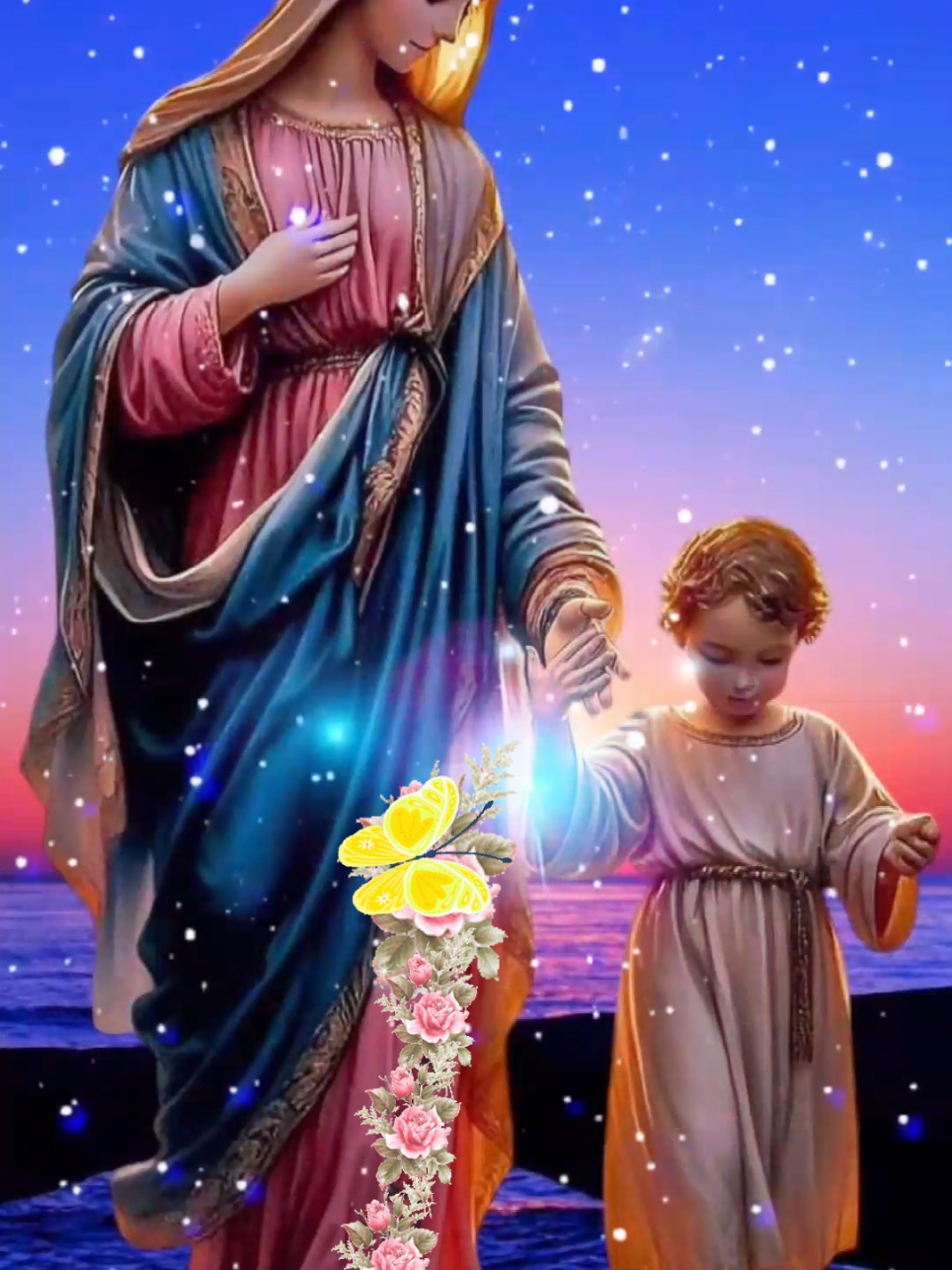 #una #Madre no se cansa de esperar #parati #virgen #María  #católicos #bendiciones🌹❤️🙌🏻🙌🏻🙏 