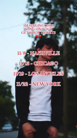 Get your tickets!! ❤️ This song drops with my album on November 15th 🌲