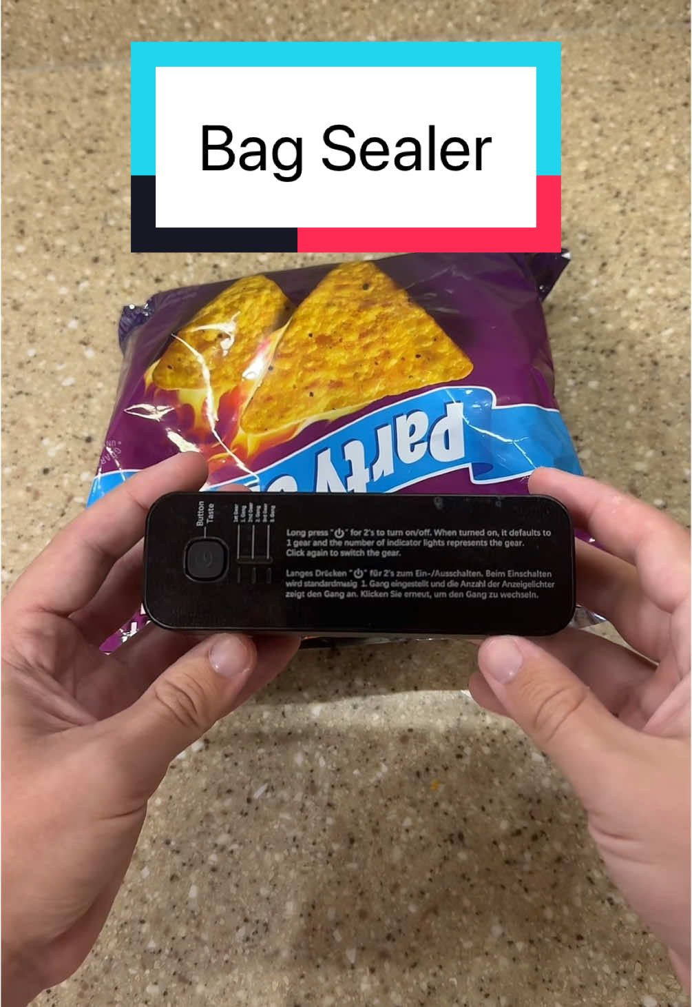 how to correctly reseal your bags… #bagsealer #chipbagsealer #chipsealer #flashsale 