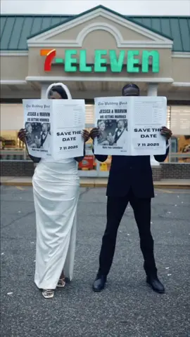 7.Eleven.2025 #SaveTheDate #wedding #andimfeelinggood #blacklove #fyp #bridetobe #2025bride 