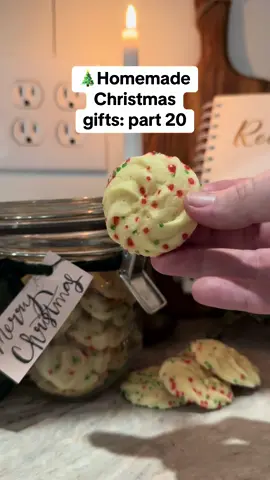 Homemade Christmas: part 20 ❤️ #homemade #baking #homemadegifts #diychristmas #buttercookies #cookies #gifttok #christmas #holiday #food #christmasfood #holidayfood #dessertideas #christmaspartyfood 