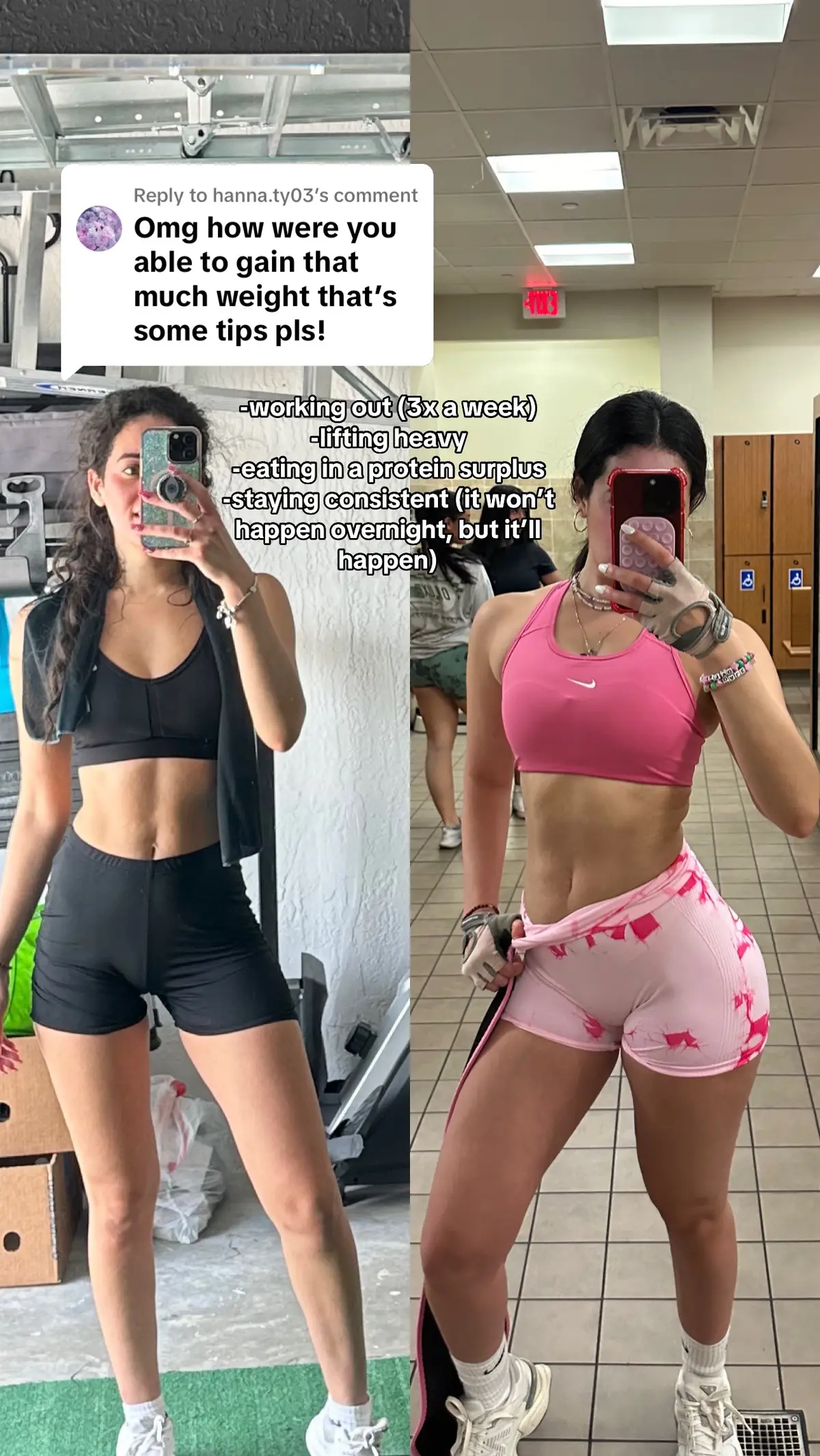 Replying to @hanna.ty03 im going to do a video more indepth! But that’s really what worked for me #weightgainjourney #Fitness #motivation #gymtiktok #naturalweightgain 