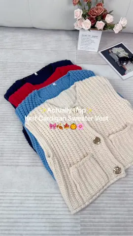 Autumn is the season for cardigan sweater!🤩The knit cardigan sweater is so cute that I am so obsessed!✨I want to have all colors!🛍️#fashiontiktok #sweaterweather #sweater #cardigan #sweatervest #knitvest #knitsweater #knitcardigan #cardiganoutfit #TikTokShop #tiktokshopfinds #falloutfits #fallootd #autumnaesthetic #winterfashion #affordablefashion #outfitideas #ootdinspo #outfit #OOTD #fy #falldealsforyou #womensfashion #casualoutfits #cuteoutfit #chicstyle 