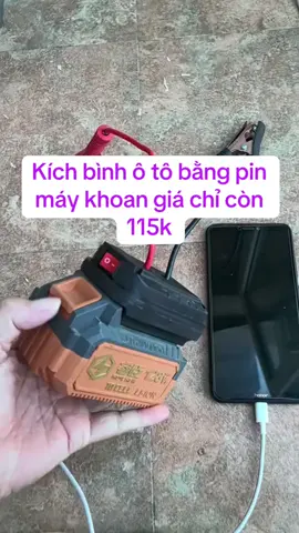 Bộ kích bình ăc quy xe ô tô dùng chân pin #kichbinhoto #oto #dienoto