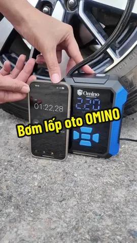 Bơm lốp oto siêu khoẻ, công suất 120w nhà Omino #anhthereview #phukienoto #bomlopoto #omino #kocnet 