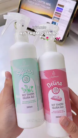 Delina thơm lắm lun áaaaa 😍🌸 #xitthomquanaojulyhouse #xitthomquanao #julyhouse #unbox #unboxing #xh #xuhuong #review #reviewdogiadung #reviewlamdep #reviewmypham #goclamdep #quanao #thoitrang #reviewthoitrang #tips #muataitiktok #hottrend #viral #trending #mypham 