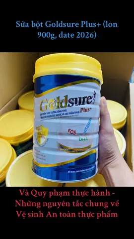 Sữa bột Goldsure Plus (lon 900g, date 2026) - Sản phẩm cung cấp năng lượng cao cho người lao động nặng, người mới ốm dậy, người chơi thể thao #sua #goldsure #suagoldsure #goldsureplus #zapatastore 