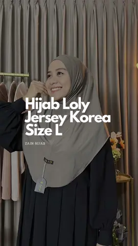 Klik keranjang untuk order Bergo Hijab Loly Jersey Korea size L #bergoinstan #bergojersey #hijabinstan 