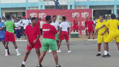 Kumasi Girls SHS EDITION of the Beta Malt national schools fitness challenge with the GAS MAN