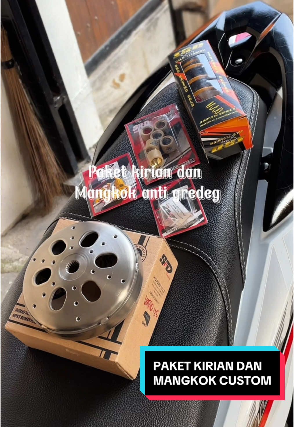 Ganti paket kirian dan mangkok custom anti gredeg buat vario led old🤩 #redberry #paketkirian #mangkokcustom #varioledold 