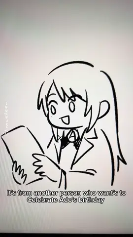 Happy birthday Ado san !!!! 💙 @Ado 