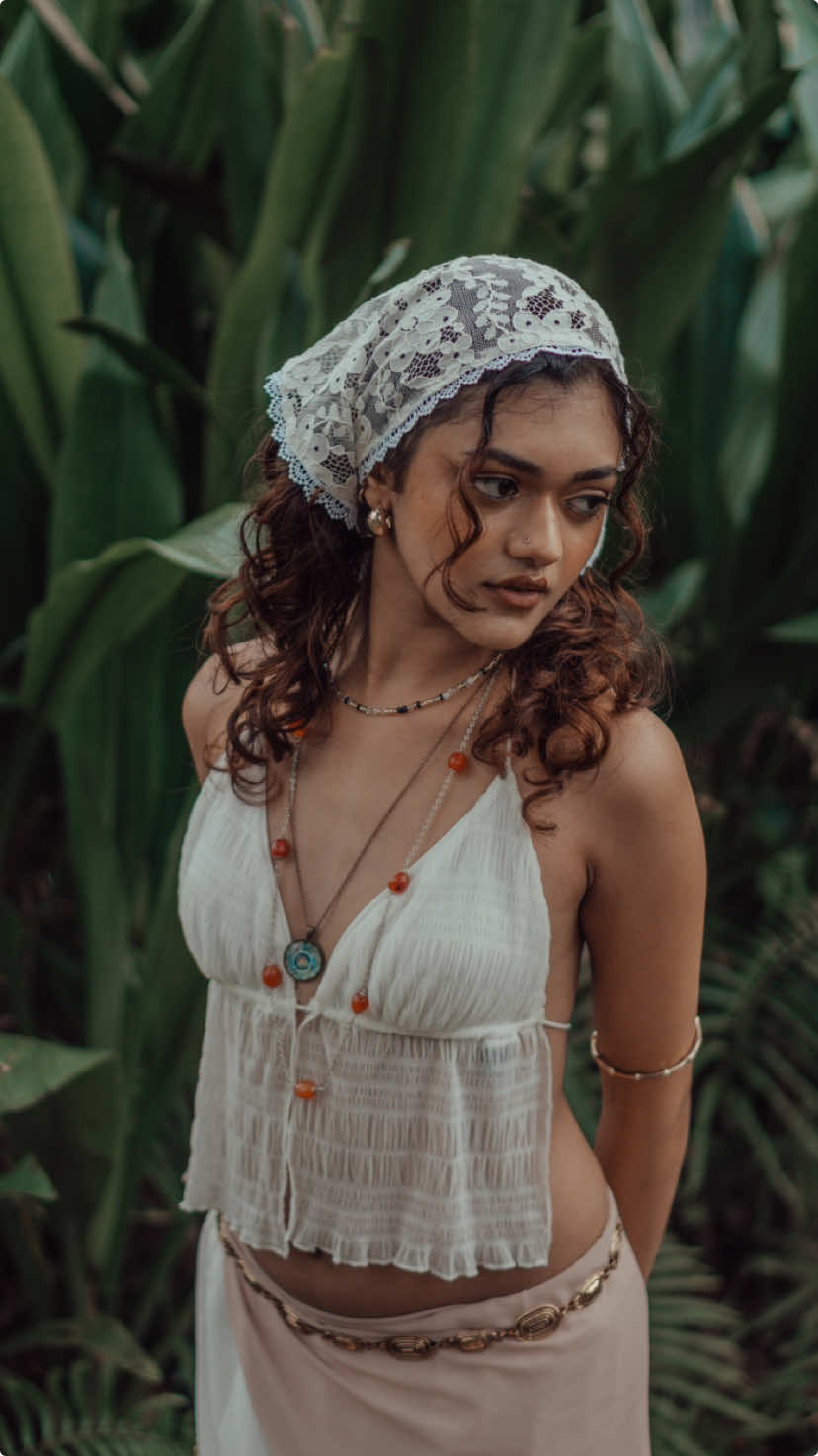 Divine Aura 🤍 #foruyou #foryoupage #fyp #explore #viral #srilanka #srilankan #shoot #bohemian #boho #bohovibe #outfit #model 