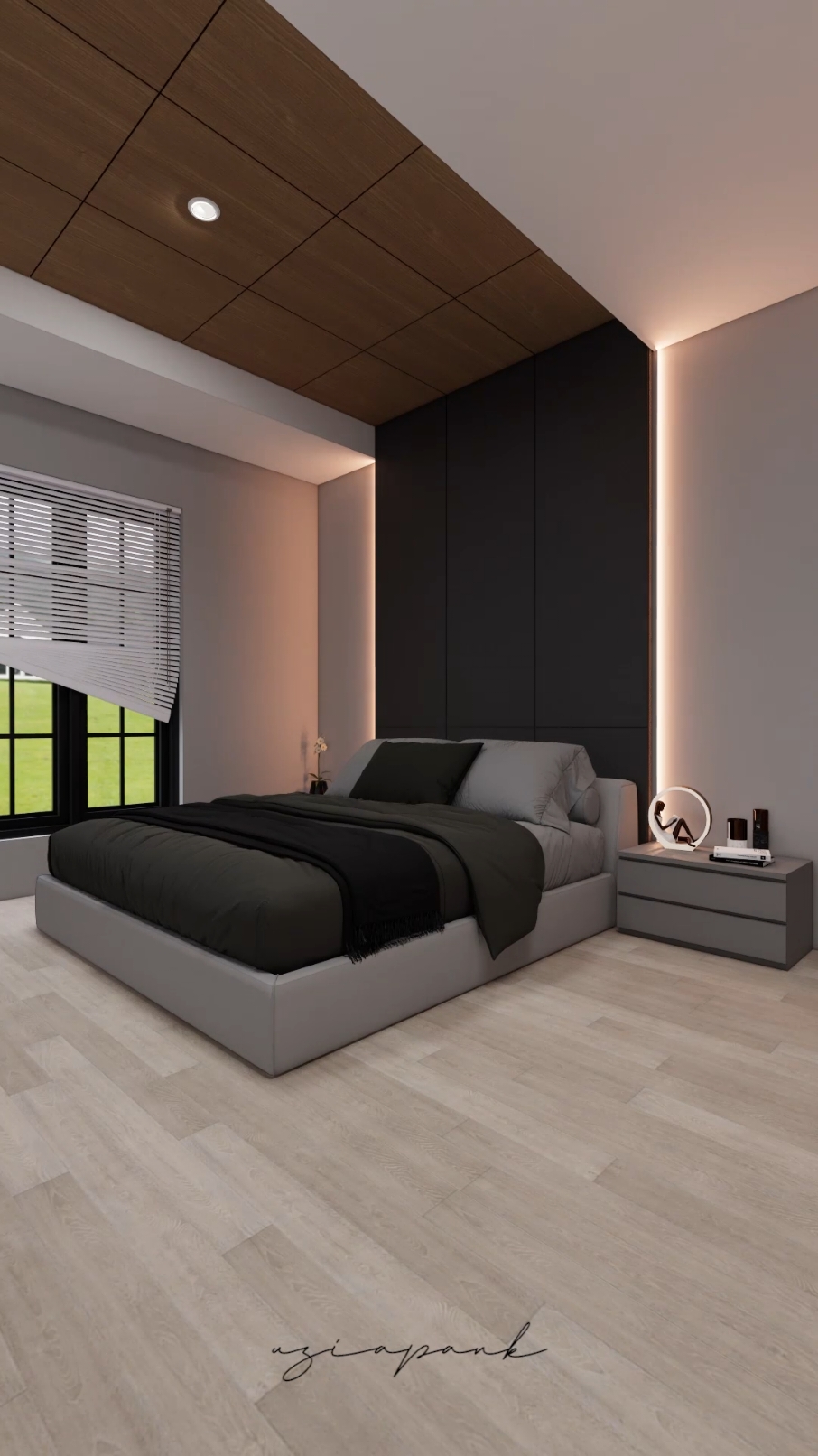 kamar idaman para cowok, berukuran 3,5 x 4,9 meter aja, semoga suka #bedroom #bedroomdesign 