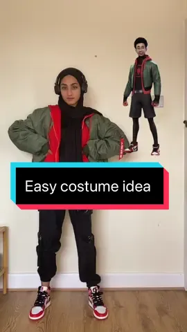 Resharing an Easy cosplay / costume idea! Miles Morales is a fave ❤️. #milesmorales #spiderman #cosplay #spidermancosplay #costumeideas #easycostume #acrossthespiderverse #venom 