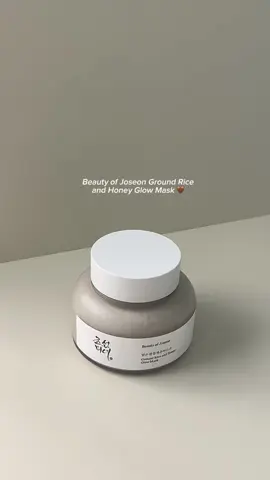 Brighten and hydrate your skin effortlessly with @Beauty Of Joseon Malaysia Rice and Honey Glow Mask 🤎 #beautyofjoseon #beautyofjoseonricemask  #BOJ #ricehoneymask 