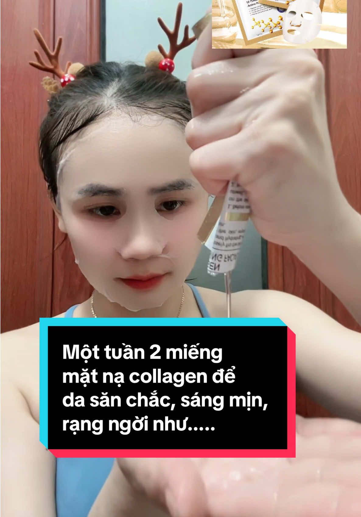Dòng mặt nạ collagen hàm lượng cao chân ái cho các chị em muốn da mướt mịn ràng ngời ạ 💋 #matna #matnacollagen #laohoa #yenbeautymask 