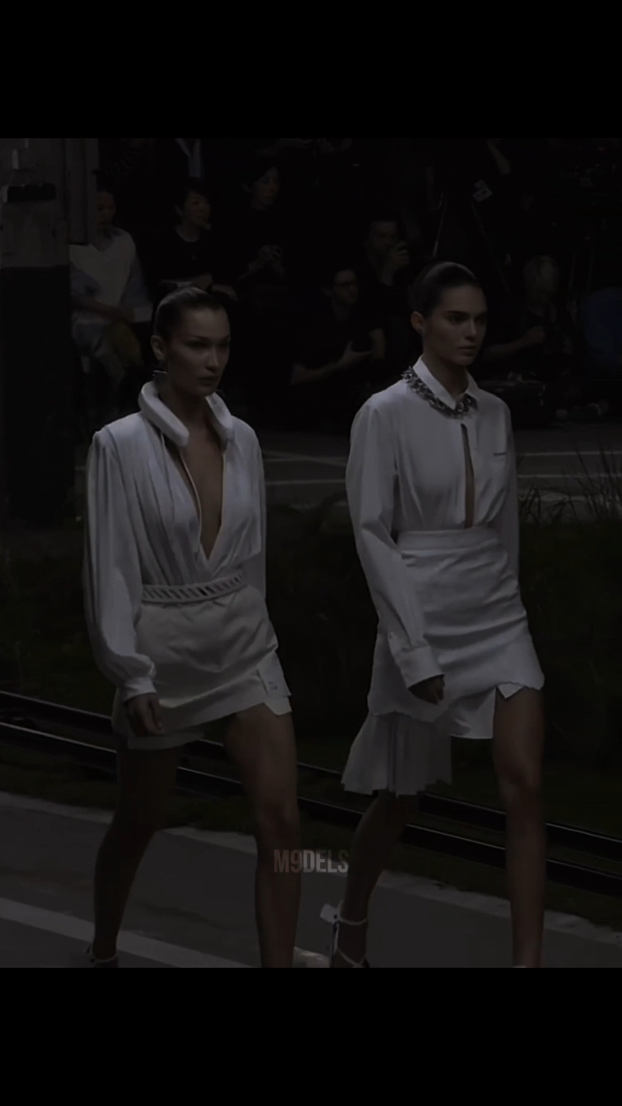 #bellahadid and #kendalljenner opening #offwhite SS19 