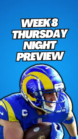 Week 8 Fantasy Football Preview & Pickem' #fantasyfootball #tnf #tnfonprime #rams #underdog #underdogfantasy #underdogpickstoday #vikings #nfl #fyp