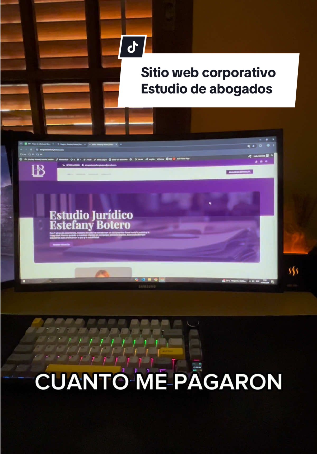 Desarrollo de pagina web para un estudio de abogados en Wordpress con elementor. Diseño de sitio web corporativo e informativo, landing page, figma y wordpress #Wordpress #SitioWeb #PaginaWeb #DiseñoWeb #agenciamarketing #Desarrollador #programador #Freelancer #IdentidadVisual 