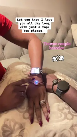 Totwoo bracelet keeping the connection alive all day long! #totwoo #Love #longdistancerelationship #connect #couplebracelet  #falldealsforyou #tiktokshopblackfriday #ttstastemakers 