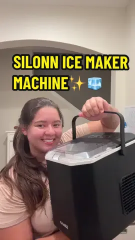 I am so happy with the silonn ice maker machine!🧊✨ #SilonnIceMaker #SilonnTime #IceMaker #IceMakerMachine #IceMachine #LabelDay #DealsForYou #BlackFriday #TikTokMadeMeBuyIt @Silonn Global 