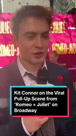 #KitConnor doesn’t think his viral pull-up scene in #RomeoandJuliet is “as impressive as some people think it is.” 👀 #RachelZegler #Heartstopper #RedCarpet 
