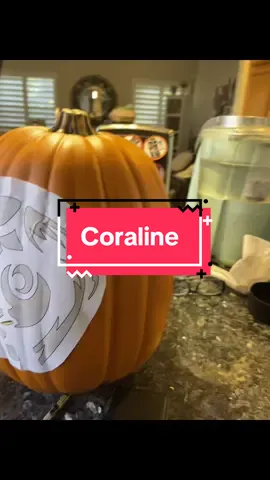 Love this movie so much had to make sure the pumpkin lasted forever #coraline #halloween #pumpkinseason #pumpkincarving #