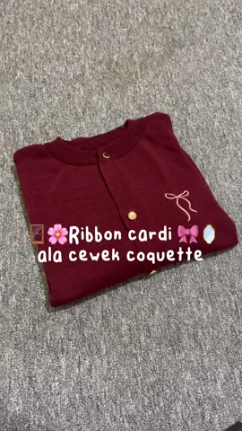Ribbon knit cakep banyak warna 🥰🫶🏻🌸✨#ribbonknitt #cardigan #coquette 