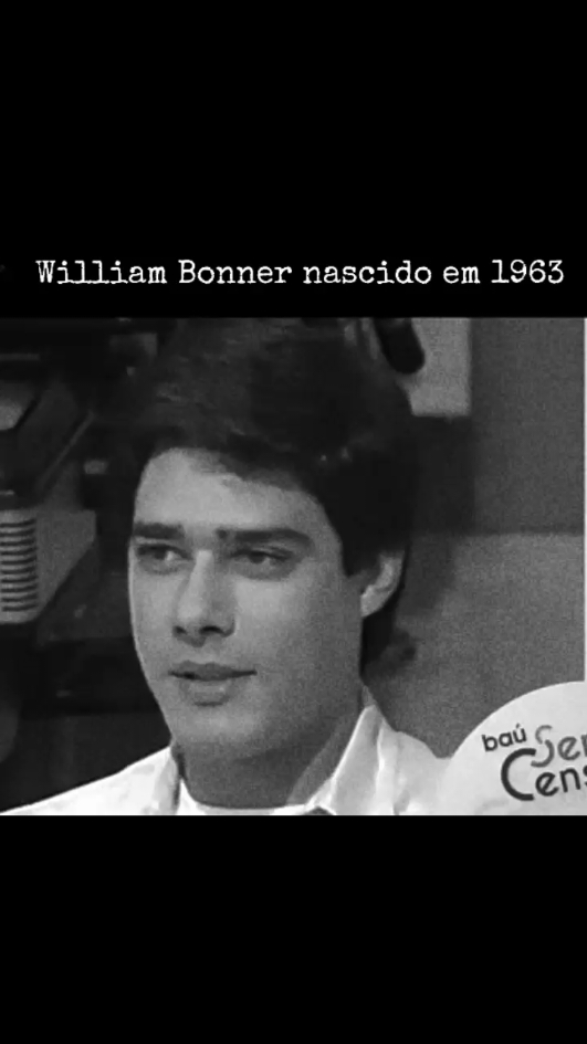 O jornalista William Bonner #tvbrasileira #históriadatvbrasileira #williambonner #jornalismo #retrô #vintage 