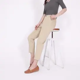 #HUILISHI 25-32size Ankle Cropped Suit Pants Stretchable Fashion High Quality High Waist Pants Trouser Womenswear Lingerie Bottom Women Comfort Basic Cotton Lady Minimalist Chic Elegant
