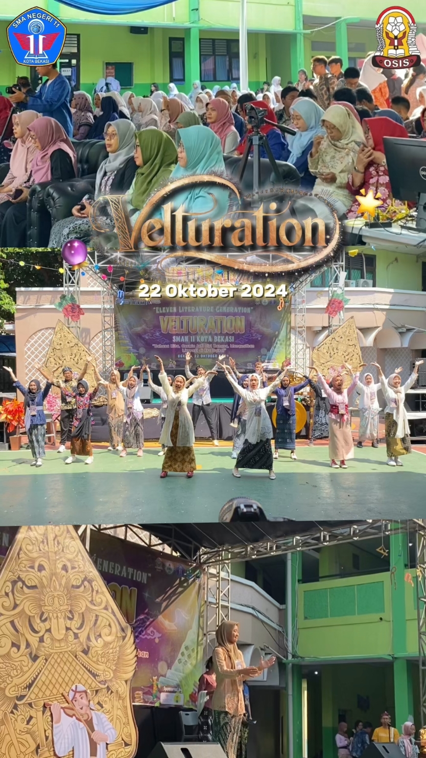 🔮𝐕𝐄𝐋𝐓𝐔𝐑𝐀𝐓𝐈𝐎𝐍 (𝐄𝐥𝐞𝐯𝐞𝐧 𝐋𝐢𝐭𝐞𝐫𝐚𝐭𝐮𝐫𝐞 𝐆𝐞𝐧𝐞𝐫𝐚𝐭𝐢𝐨𝐧)🔮 ⋆˚｡⋆𝑯𝒂𝒊 𝑬𝒍𝒆𝒗𝒆𝒏𝒆𝒓𝒔 ⋆｡˚⋆ Pada hari *Selasa, 22 Oktober 2024*. OSIS-MPK SMAN 11 Kota Bekasi telah menyelenggarakan kegiatan 𝐕𝐄𝐋𝐓𝐔𝐑𝐀𝐓𝐈𝐎𝐍 dalam rangka memperingati Hari Bulan Bahasa dengan tema 