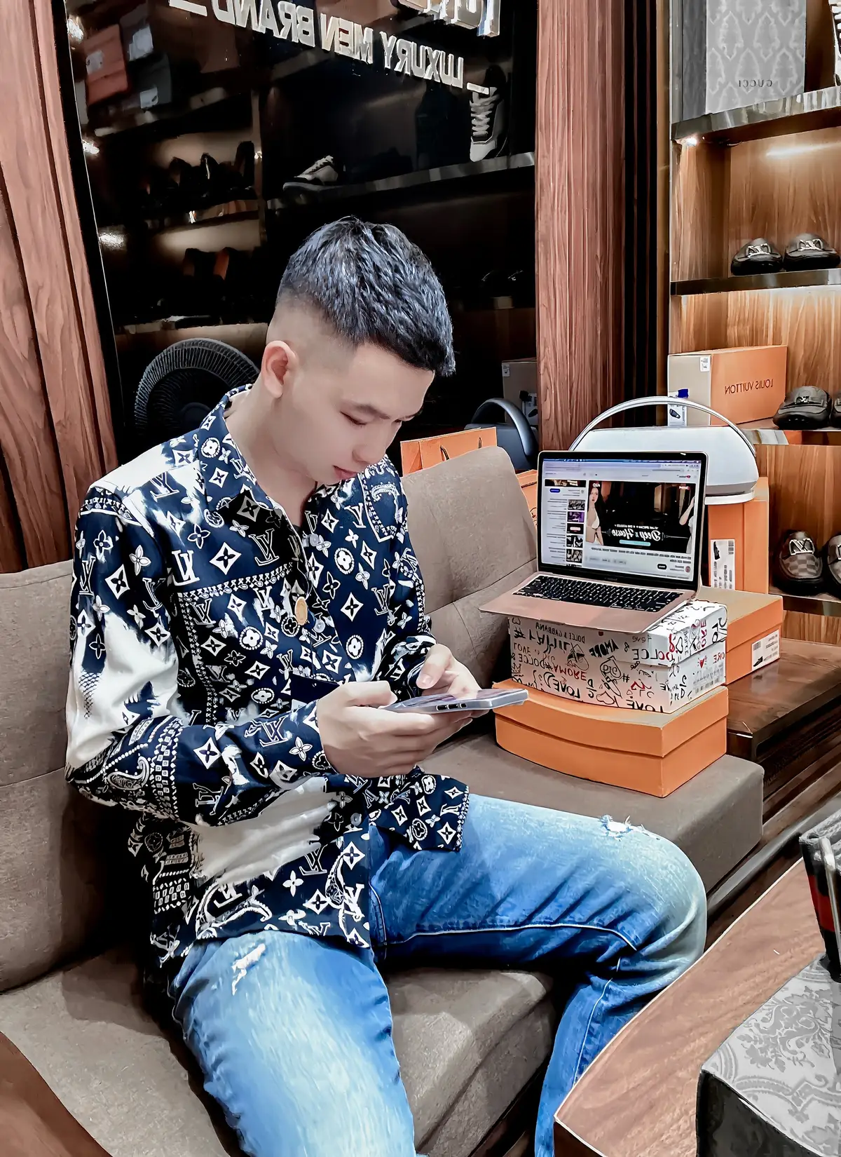 Sơ mi LV shop mới về