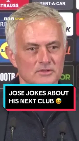Jose wants to join a team near the bottom of the Premier League 😆 #JoseMourinho #Mourinho #UEL #Fenerbahce #BBCFootball #Football