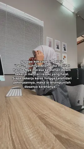 Gapa-pa ya capek, Allah balas dengan segala nikmatnya ya🥺 #quote #hijrah #ibadah #jilbrave #ootdhijab #istiqomah 