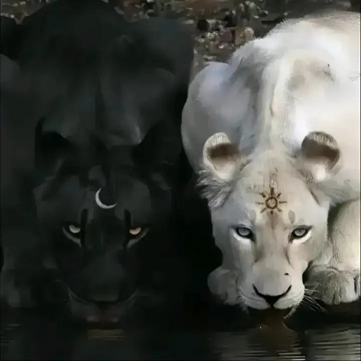 #fyp #lion #whitelion #blacklion #trend 