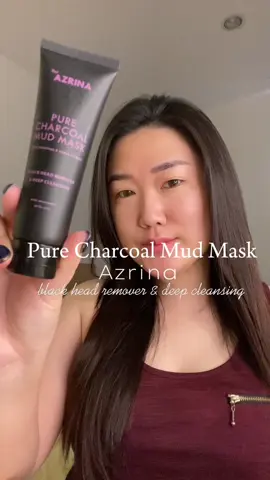 Bye comedo! with Pure Charcoal mud mask @azrinabeauty ✨ #azrina #mudmask #purecharcoalmudmask #deepcleansing #blackheadremover #azrinacharcoalmask #hempaskomedo 