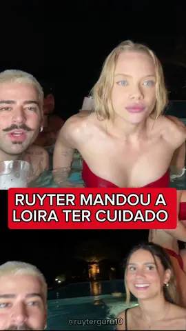 Você tambem ficou com medo dela cair?😂#ruyter #ruyterpoubel #piscina #ruyterclips 