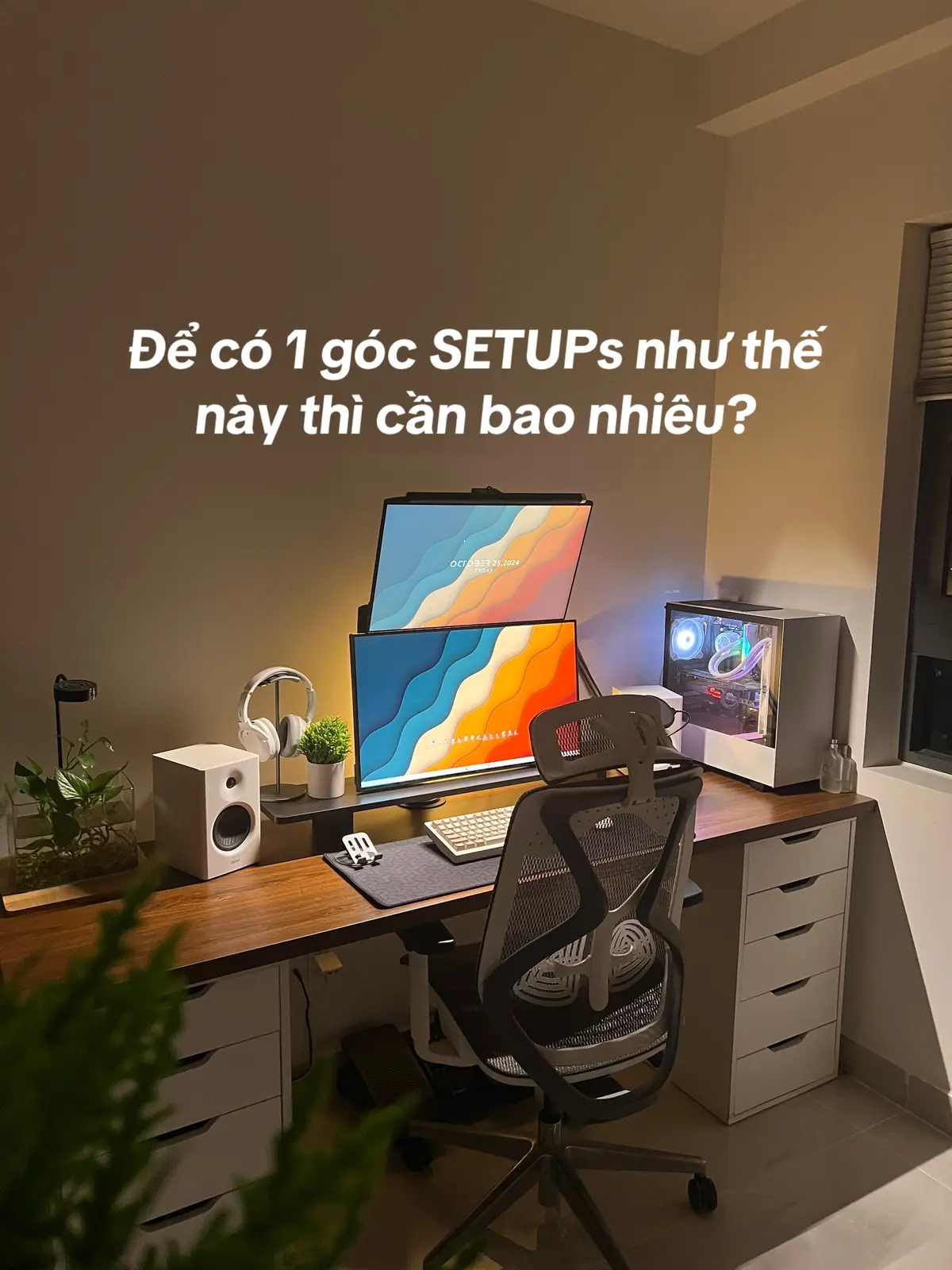 Thật sự là có 1 góc làm việc chỉnh chu sẽ tăng hiệu suất & tăng sự tập trung đáng kể.  Ngồi vào sẽ cực có mood làm việc.  Anh em tham khảo góc Setups của mình nha #hungsetup #khanhhungsetup #setupgaming 